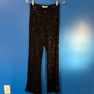 Elodie Midnight Sequin Trousers